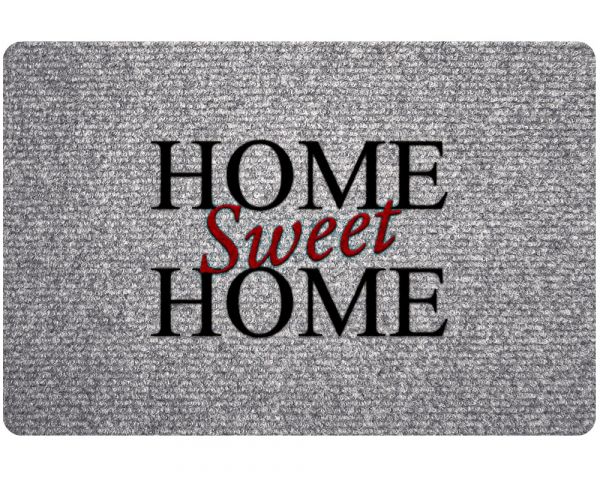 Fußmatte RIPS Nadelfilz Motiv Schriftzug Home Sweet Home Indoor 1 Stk 40x60 cm