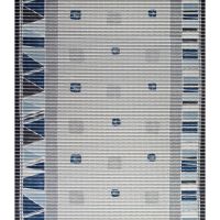 Weichschaum-Bodenbelag NOVA TEX Läufer abstraktes Muster blau 100 cm