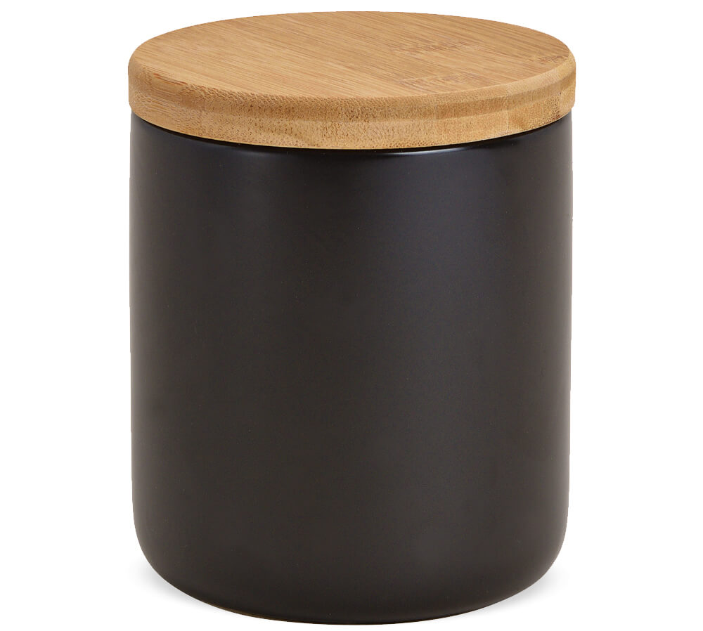 Bambus Vorratsdose  Holz Vorratsbehälter Frischhaltedose Aufbewahrung Kaffeedose