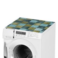 Waschmaschinenauflage Waschmaschine Abdeckung zuschneidbar Würfel bunt