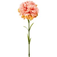 Nelke Kunstblume künstlich Blüten Kunstpflanze Blume 1 Stk 52 cm - apricot lachs