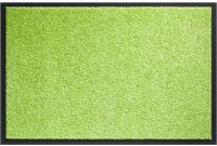 Schmutzfangmatte schmutzabsorbierend Fußmatte Uni einfarbig 60x80 cm - Hellgrün