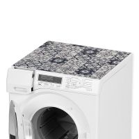 Waschmaschinenauflage / Abdeckung Kachel blau zuschneidbar