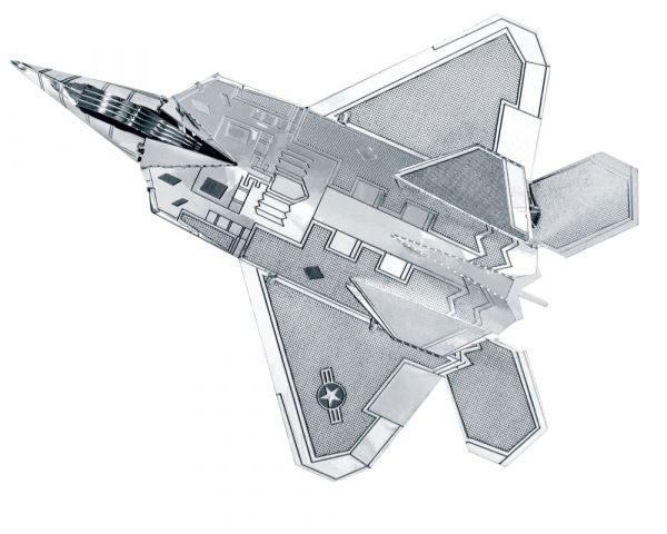 3D Metall Steckbausatz F22 Raptor Space Shuttle 8,9 cm ab 14 Jahre