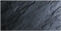 Teppichläufer Küchenläufer Teppich schwarzer Schiefer Optik waschbar - 60x120 cm