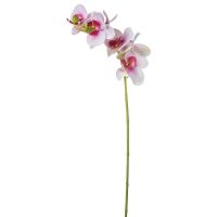 Deko Orchidee mit Blüte, Knospe und Real Touch Gefühl 80 cm 1 Stk rosa