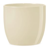 Übertopf Blumentopf klassisch glänzend Keramik Ø 12x10 cm 1 Stk beige