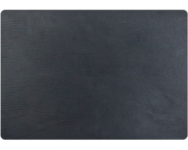 Leder Tischset Platzset LUXURY schwarz beidseitig verwendbar 43x30 cm
