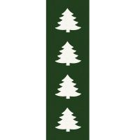 Tischläufer ORLANDO Weihnachten Tannenbäume Polyester 1 Stk 40x160 cm grün