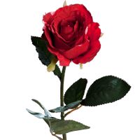 Rose Equador Kunstblume Stielrose Kunstpflanze Blüte 51 cm 1 Stk dunkelrot