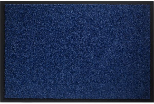 Schmutzfangmatte schmutzabsorbierend Fußmatte Uni einfarbig 90x150 cm - Blau
