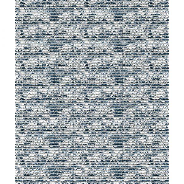 Weichschaum-Bodenbelag NOVA SOFT Antirutsch Läufer Strudel Muster blau 100 cm