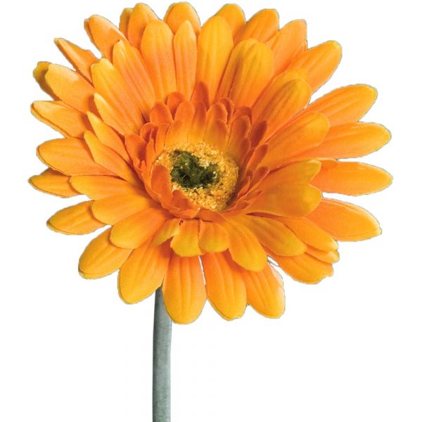 Gerbera Kunstblume Kunstpflanze künstliche Blüten 1 Stk - 56 cm - orange