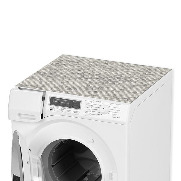 Waschmaschinenauflage Waschmaschine Abdeckung zuschneidbar Marmor grau