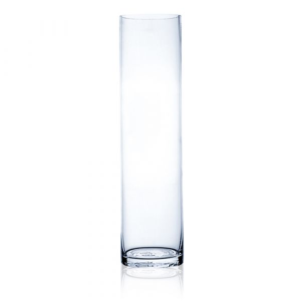 Zylinderförmige Glasvase Glas Vase Cold-Cut Dekoglas klar 1 Stk. Ø10x10 cm