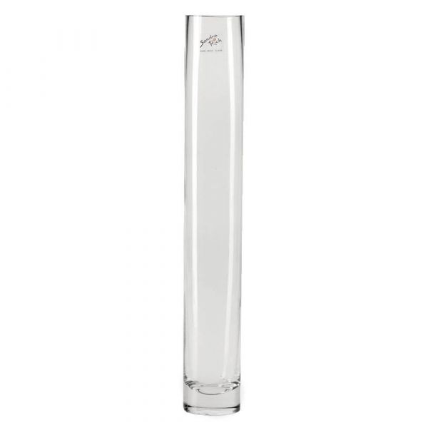 Vase Glas Dekoglas Glasvase Blumenvase Zylinder hoch rund 1 Stk - Ø 6x40 cm