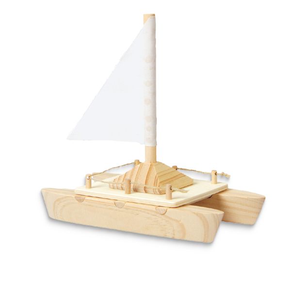 Holzbausatz „Katamaran Boot“ Modell Bastelset