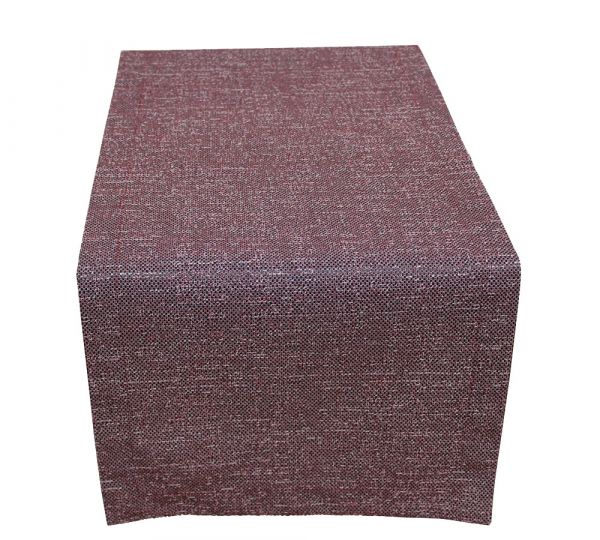 Tischläufer KATHRIN einfarbig Tischwäsche uni bordeaux 40x140 cm