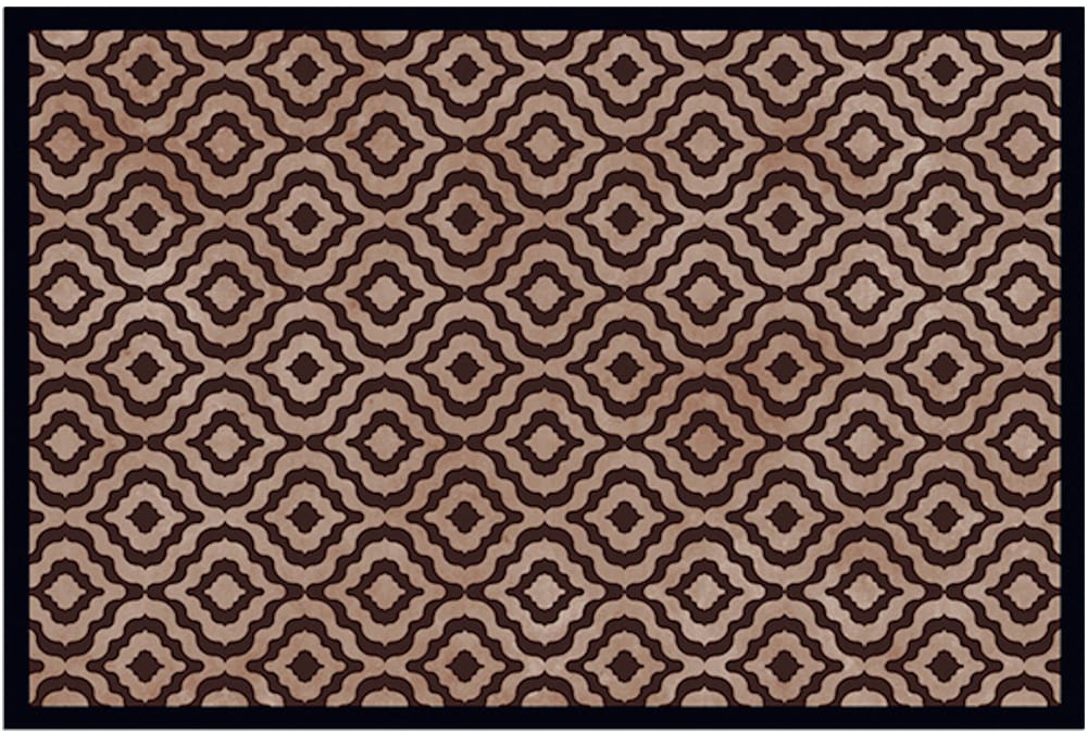 Fußmatte Fußabstreifer DECOR Marokko Retro Design beige braun waschbar  40x60 cm kaufen