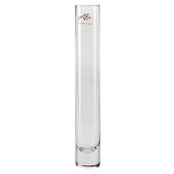Vase Glas Dekoglas Glasvase Blumenvase Zylinder hoch rund 1 Stk - Ø 4x26 cm