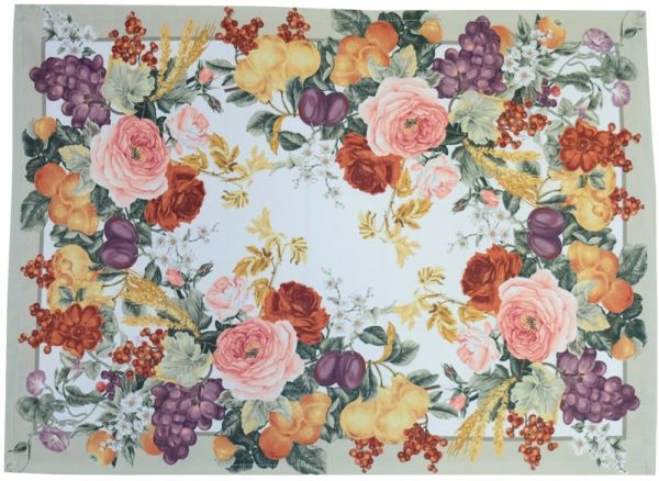 Tischläufer Mitteldecke herbstliche Rosen Druck bunt Tischwäsche 35x50 cm