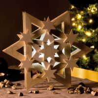 Weihnachtsstern Cosmos LED Bausatz f. Kinder Werkset Bastelset ab 9 Jahren