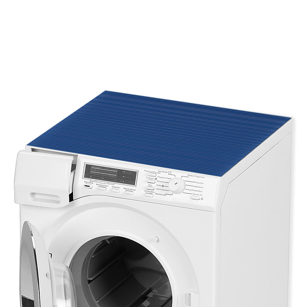 Waschmaschinenauflage Trocknerauflage einfarbig blau