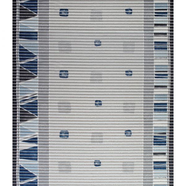 Weichschaum-Bodenbelag NOVA TEX Läufer abstraktes Muster blau 160 cm