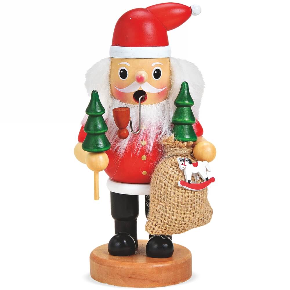 Räuchermann Räucherfigur Weihnachtsmann aus Holz 17cm 52 1544
